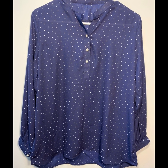 Dark Blue Blouse designed at home - Picture 1 of 3